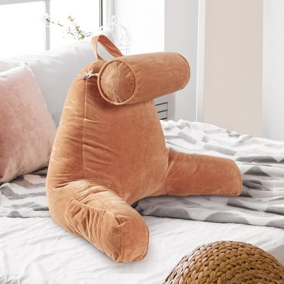 Cheer Collection Extra Large TV and Reading Backrest Pillow with Detachable Bolster and Washable Cover