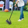 SEVOBAL Wheelbarrows and Lawn Carts Rolling Manual Lawn Aerator with Handle for Lawns Yards Gardens, Black, 17"*8"*60" - 4 of 4