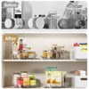 LunaLulinlk 2 Pack Lazy Susan Turntable Organizer for Cabinet Refrigerator 9.25'' + 10.6'' Rotating Lazy Susan, Transparent - 2 of 4