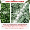 Artificial 8ft Blue green Tint Christmas Tree with 2458 PE/PVC Mixed Branch Tips, memory wire+iron wire, Hinged Premium & Foldable Base - 3 of 4