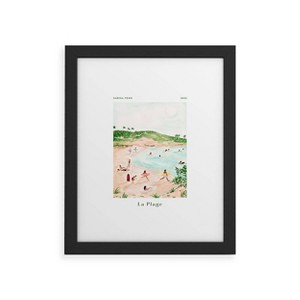  Deny Designs Sabina Fenn Illustration Beach Day Black Framed Art Print - 1 of 4