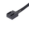 SilverStone Technology   VISTA 120 120x120x25mm Black PBT fan blade black PBT fan frame HDB bearing 0 to 2000RPM 4pin-PWM 500mm cable - 4 of 4