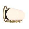 Savoy House Alhambra 3 - Light Vanity in  Matte Black/Warm Brass - 3 of 4