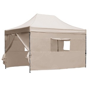 XINGHANZHENXUAN White Adjustable Canopy Gazebo, Waterproof Party Tent,  for Weddings, Events & Backyard - 1 of 4