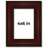 PosterPalooza | Photo Size Distressed Brown Picture Frame - UV Acrylic, Foam Board Backing, Hanging Hardware - 2 of 4