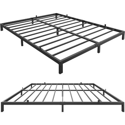 14 Inch Twin Bed Frame Metal Platform, Twin Bed Frame with Ample Storage, No Box Spring Needed and Steel Slat Support, Easy Assembly, Black