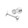 RS Pure by Ross-Simons 0.10 ct. t.w. Bezel-Set Diamond Flat-Back Stud Earrings in Sterling Silver - 3 of 4