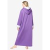 Dreams & Co. High Pile Fleece-Lined Long Hooded Robe - 3 of 4
