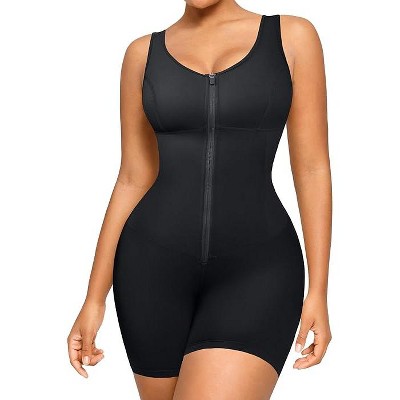 SHAPELLX Butt Lift High Compression Shapewear Bodysuit Fajas Colombianas Shapewear Tummy Control Postsurgery Body Shaper—Black 38