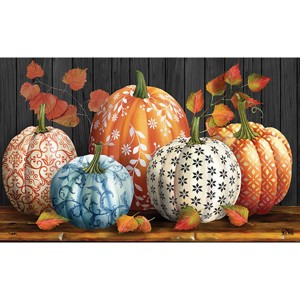 Briarwood Lane Fall Doormat 30x18 Indoor Outdoor Elegant Pumpkins For Fall Doormat - 1 of 4