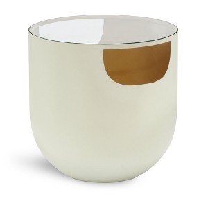 Meridian Furniture,Doma Cream / Gold End Table - 1 of 4