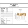 Urban Ambiance Luxury Vintage Bath Light 8.625''H x 13.25''W,  Olde Brass Finish,  Bridgeport Collection, UHP4191 - 3 of 4