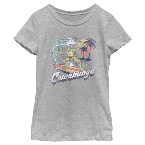 Girl's Teenage Mutant Ninja Turtles Retro Cowabunga Michelangelo T-Shirt - image 1 of 4