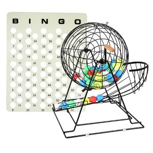 GSE Pro Jumbo Bingo Game Set with Jumbo Bingo Cage, 1.5" Ping Pong Size Bingo Balls, Plastic Bingo Master Board - 1 of 4