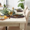 Design Imports Eggplant Woven Paper Round Placemat Set/6 - 3 of 4