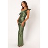 Petal And Pup Womens Selma Off Shoulder Maxi Dress - Olive M : Target
