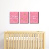 Big Dot of Happiness Pink Twinkle Twinkle Little Star - Baby Girl Nursery Wall Art & Kids Room Decor - Gift Ideas - 7.5 x 10 inches - Set of 3 Prints - 2 of 4