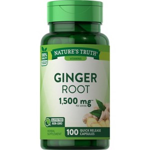 Nature's Truth Ginger Capsules | 100 Count - 1 of 4