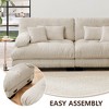 173.2" Chenille Modular Sectional Sofa with Bolster Armrests - 4 of 4