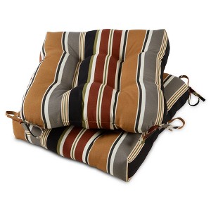 Kensington Garden 2pc 20"x20" Outdoor Chair Cushions - 1 of 4