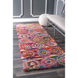 Nuloom Kindra Circles Shaggy Shags Indoor Area Rug - 1 of 4