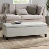 CAVINAS Rectangular Polyester Storage Ottoman Bench with Hidden Storage,Upholstered Storage Ottoman,Storage Benches for Living Room,Bedroom - 4 of 4