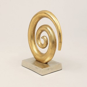 TopComfy Decorative Object Tabletop Globe on Aluminum Stand for Elegant Home or Office Decor, Gold, 8.5"*3"*10" - 1 of 4