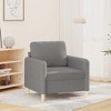 vidaXL Light Gray Sofa Chair - Durable Fabric - 2 of 4