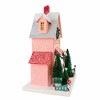 Cody Foster 14.5 Inch Merry Christmas House Christmas Putz House , Christmas Decor Retro Vintage Putz Look Holiday (1PC) - 3 of 4