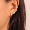 Freekiss 3 Pairs Gold Hoop Earrings Set: Dainty Stud Earrings Trendy Small 14K Gold Plated Hypoallergenic Dangle Cartilage - 4 of 4