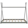 CAVINAS Twin Size Floor Bed Modern Tent-Shaped Pine Bed Frame with Slats and Triangle Structure for Bedroom - 3 of 4