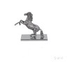 Horse Statue 12.5" – Hand-Cast Metal with Nickel Finish – Decor Accent By Old Modern Handicrafts - 2 of 4