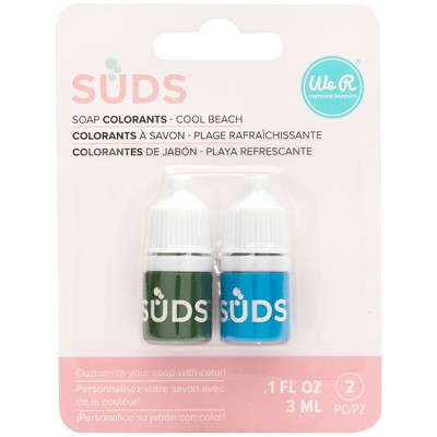 We R SUDS Soap Maker Colorant 3ml 2/Pkg-Cool Beach