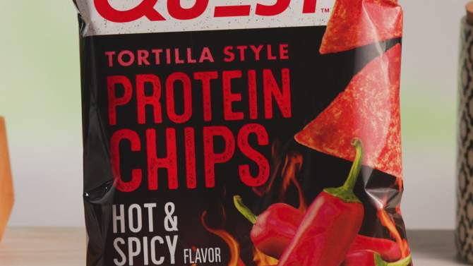 Quest Nutrition Chips Hot & Spicy Tortilla, 2 of 5, play video