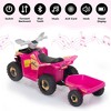 Sandinrayli 6 Volt Kids Ride On ATV Toddler Toy Car 4-Wheeler Quad Car for Kids 3-6 with Trailer - 4 of 4