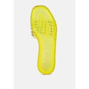 Bolly Punk Stud Clear Jelly Flats Women - 1 of 4