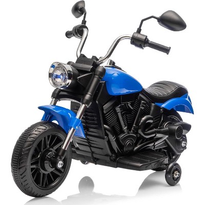 12V Kids Ride on Motorcycle,3-Wheel Kids Toddler Electric Motorcycle w/Training Wheels