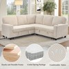 81" Corduroy L-Shaped Sleeper Sectional Sofa with Bed & USB Ports - 4 of 4