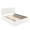 Upholstered Platform Bed with 4 Drawers - Golden Headboard & Footboard Accents - 3 of 4