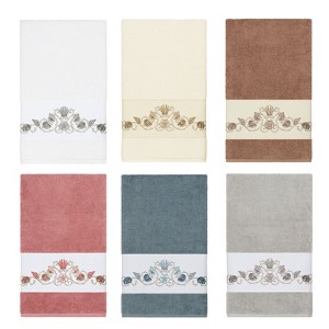 Linum Home Textiles 100% Turkish Cotton BELLA Embellished Towel Set - 1 of 3
