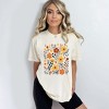 Simply Sage Market Women's Nature Wildflowers Short Sleeve Garment Dyed Tee - 2 of 2