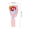 Unique Bargains Decorative Handmade Knitted Artificial Carnation Crochet Bouquet - 2 of 4