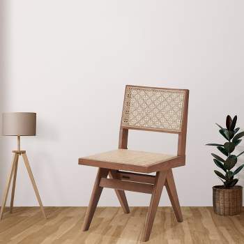 18" Velentina Dining Chair Rattan and Natural Finish - Acme Furniture