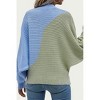 Women's COTTON-BLEND COLORBLOCK SWEATER - UNISHE - 2 of 2
