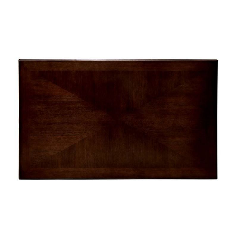 60&#34; Danburn&#160;Floral Accented Dining Table Dark Walnut - HOMES: Inside + Out, 4 of 5