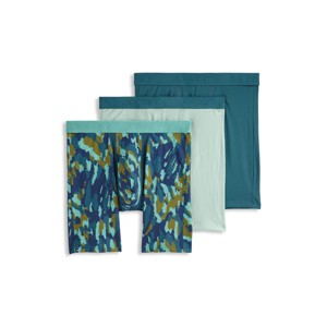 Jockey Men's Chafe Proof Pouch Cotton Stretch 8.5" Long Leg Boxer Brief - 3 Pack - 1 of 3