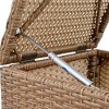 CAVINAS 10-Piece Patio Outdoor Seating Sets, Half Round Patio Rattan Sofa Set, PE Wicker Conversation Furniture Set for Free Combination, Light Gray - 4 of 4