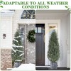 5FT Artificial Cedar Topiary Trees (2-Pack) - Realistic UV Resistant Faux Cedar Plants for Outdoor & Indoor Decor - 4 of 4