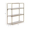 Sagebrook Home Metal Wood Floating Wall Shelves, Storage and Display, Decorative Wall Shelf Organization - 2 of 4