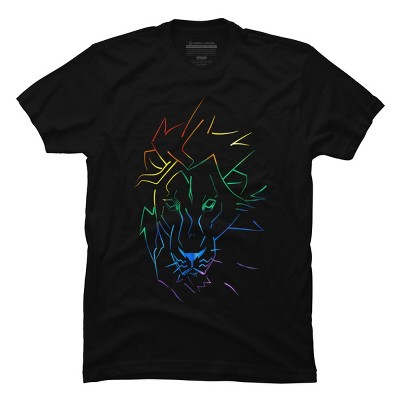 Adult Design By Humans Roar Your Pride Lion Rainbow By WheelsAflame T-Shirt